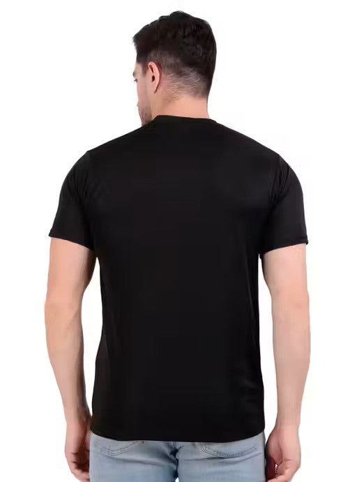 DryFit Sweat-Wicking Activewear Solid Multicolour Men’s T-Shirt – Pack of 4